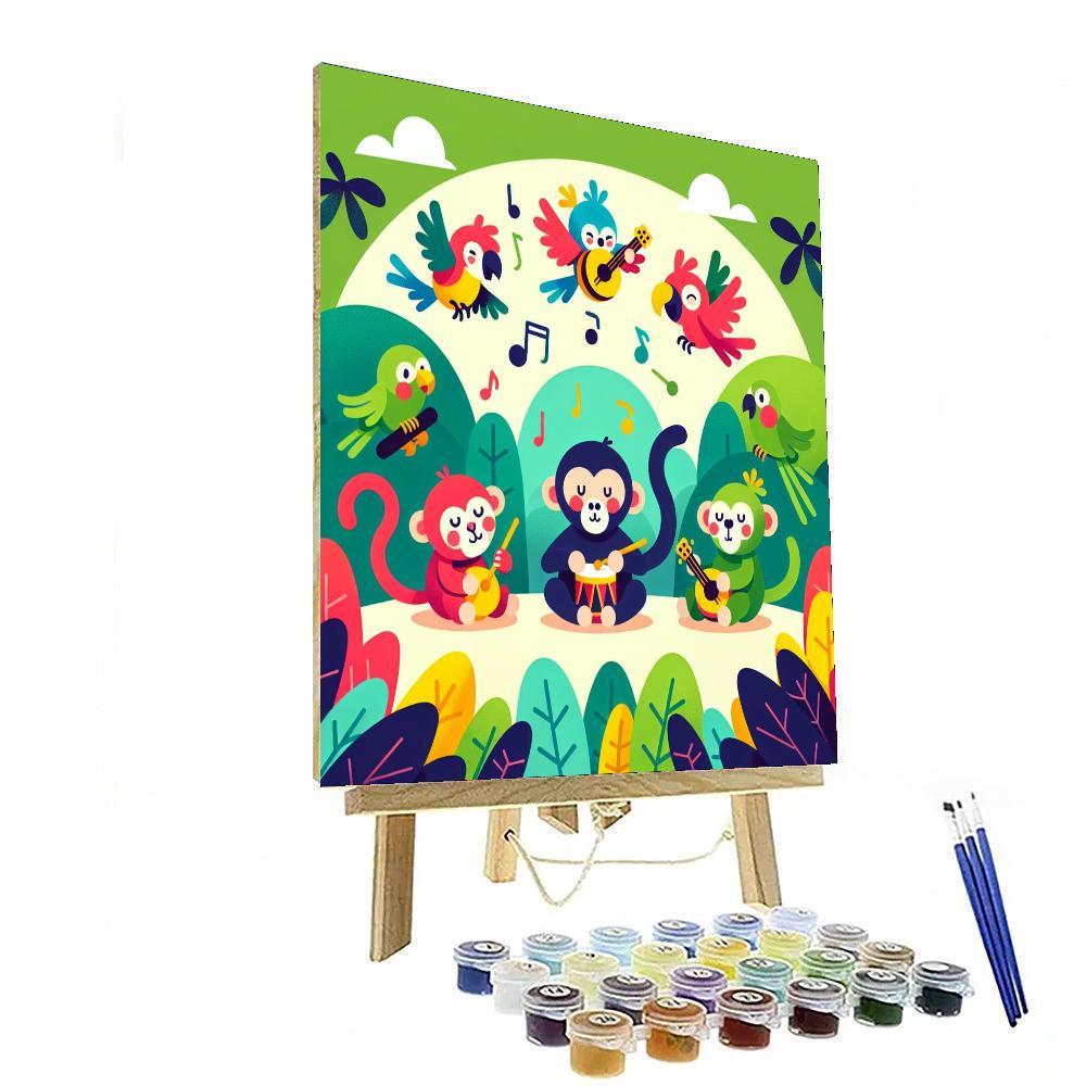 Jungle Jam Jamboree Paint By Color