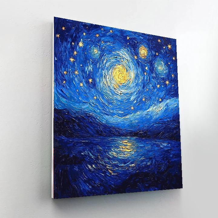 Vincent Van Gogh Inspired Luminous Dreams  Numbered Painting Kits