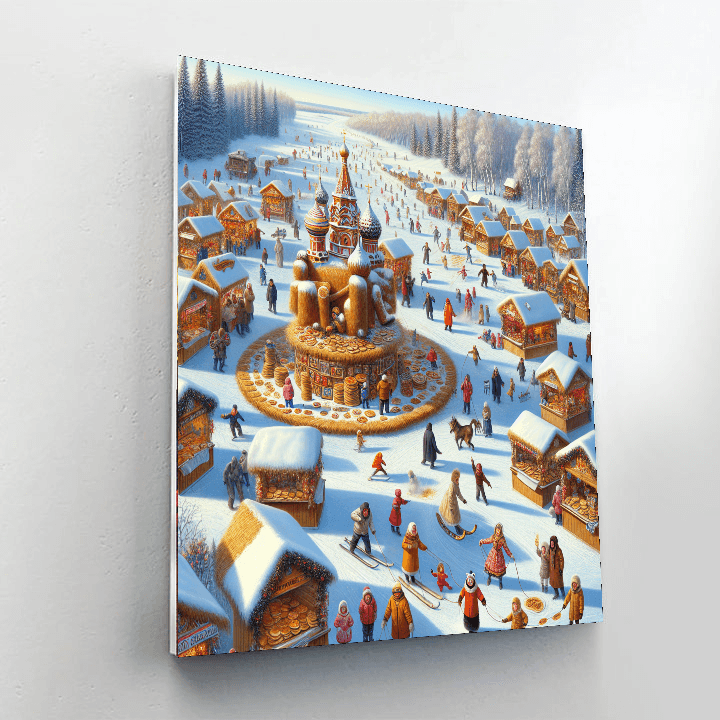 Maslenitsa Festival - Moscow, Russia Paint By Color