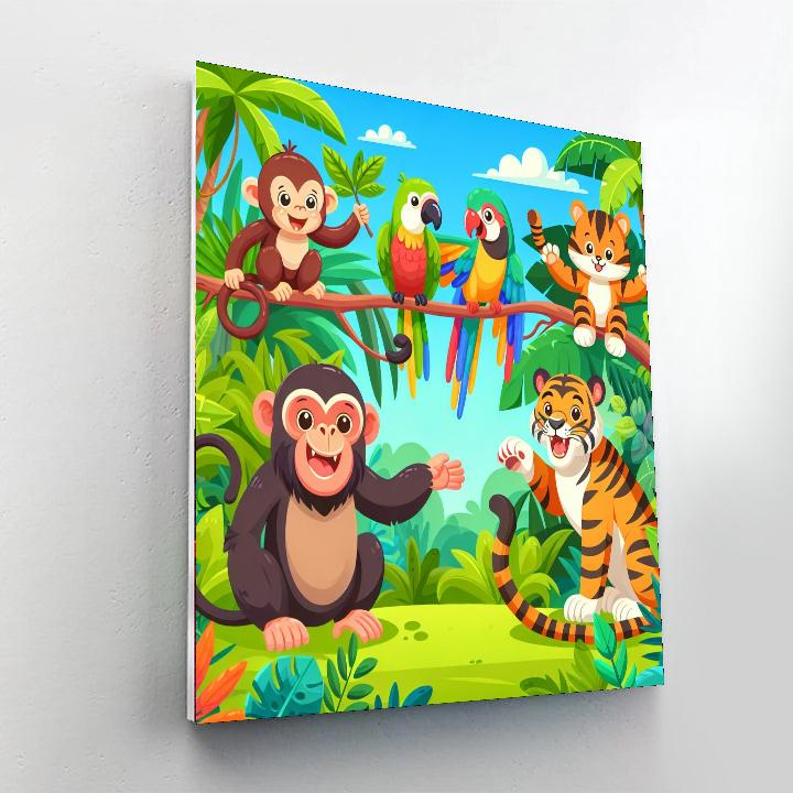 Vibrant Artful Animals Paint By Color