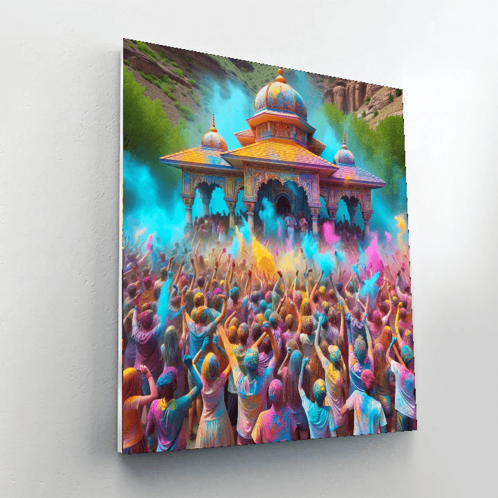 The Holi Festival Of Colors - Utah, Usa Paint By Color
