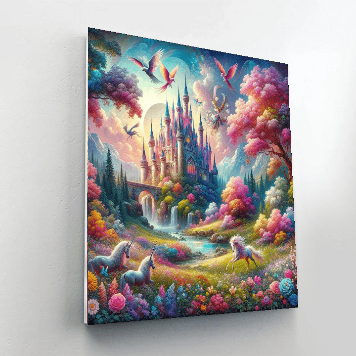 Enchanted Fairy Tale Scene Numbered Painting Kits