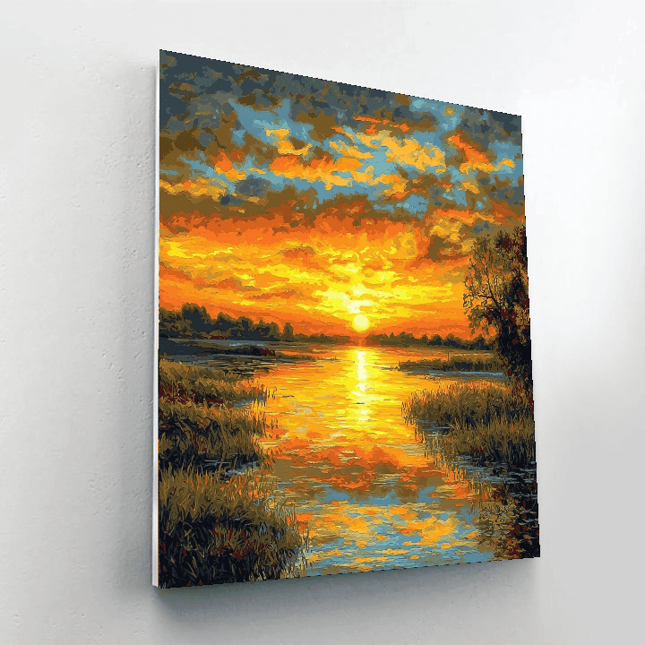 Claude Monet Inspired Joyous Daybreak  Paint By Numbers Kits