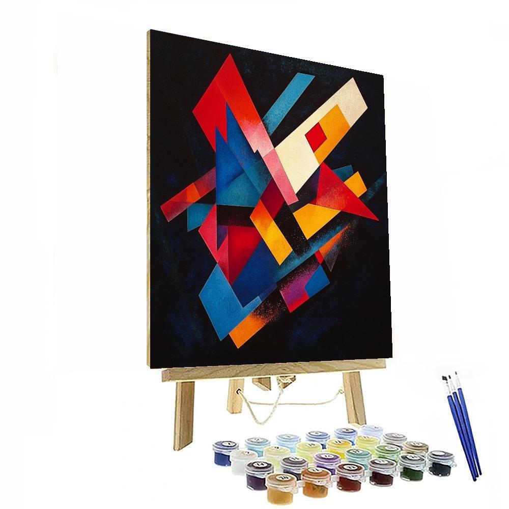 Kazimir Malevich Inspired Prismatic Focus  Paint By Color