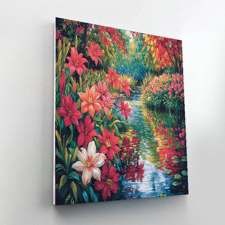 John Singer Sargent Inspired Floral Reflections  Paint By Color