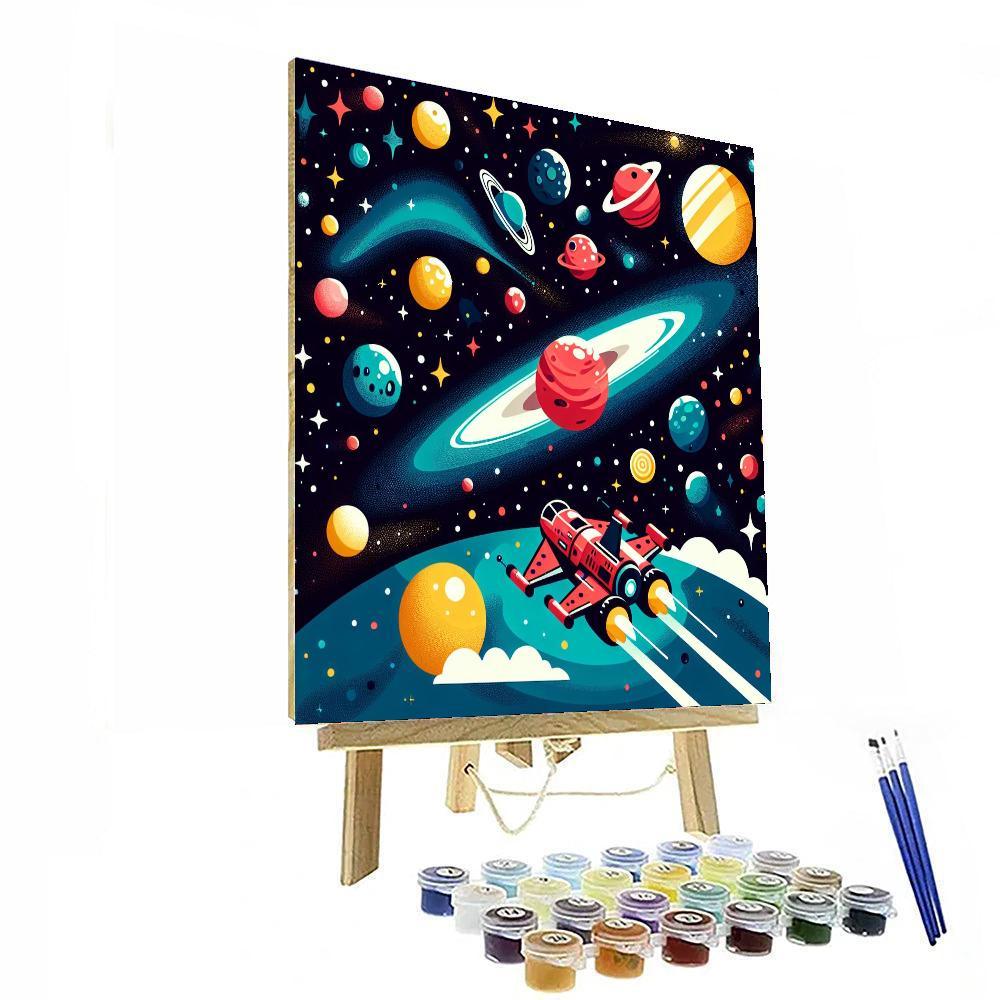 Outer Space Excursion Numbered Painting Kits