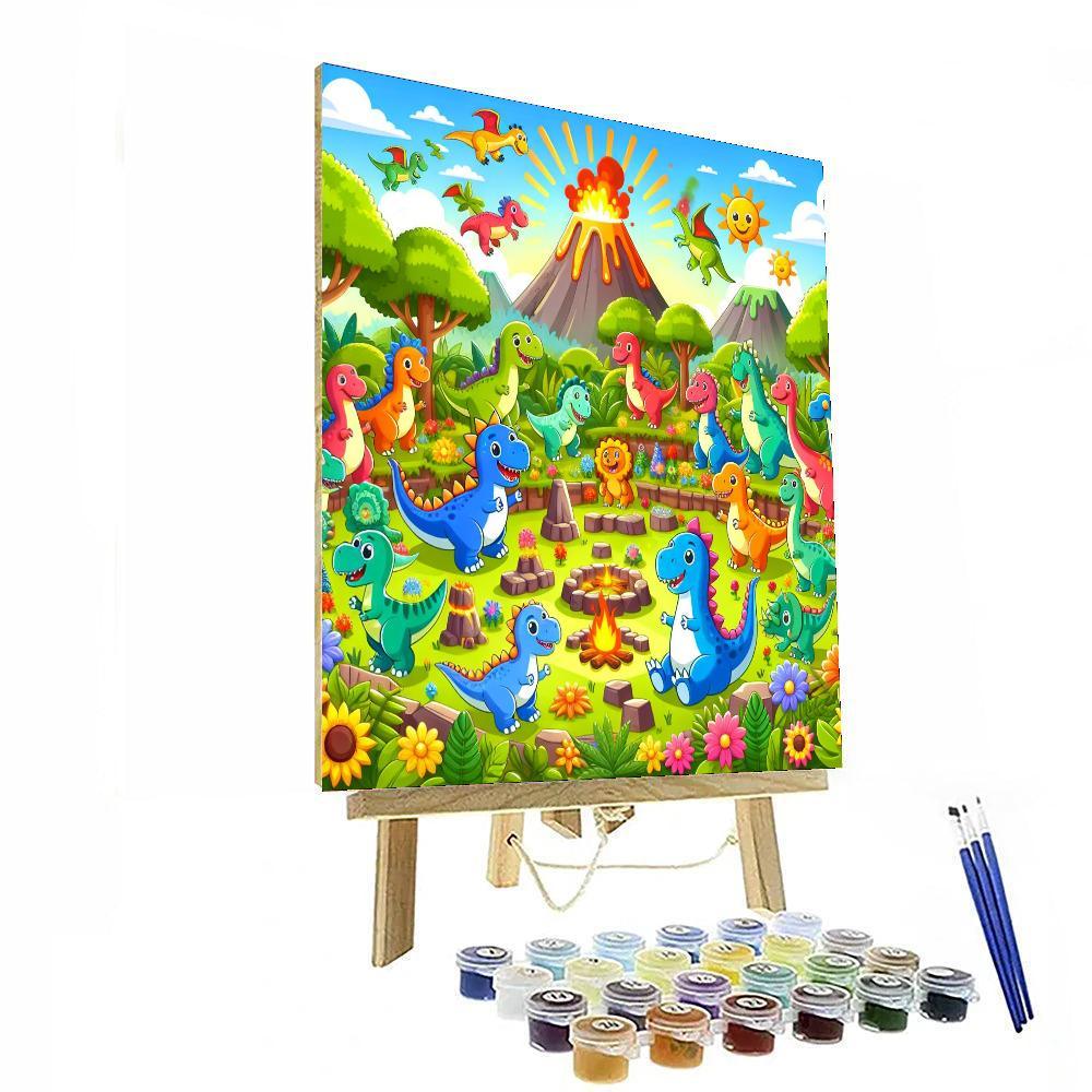 Dino Day Out Paint By Numbers