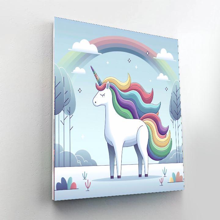 Magical Woodland Unicorn Paint By Number