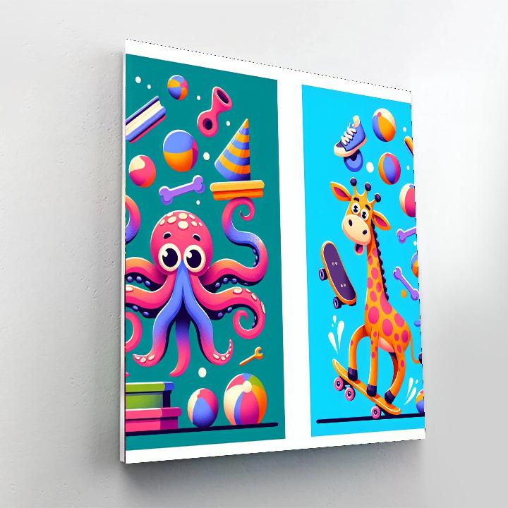 Quirky Quirks Painting Number Kit
