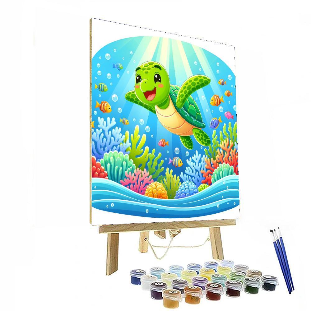 Happy Turtle Paint By Color