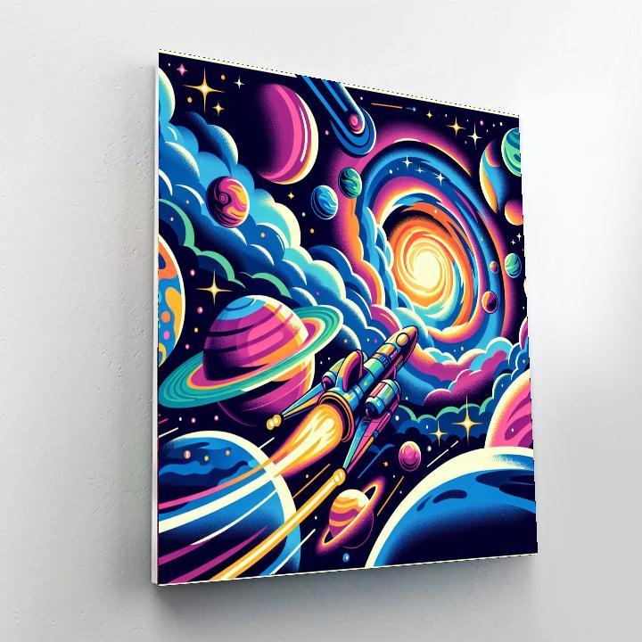 Galactic Voyage For Little Dreamers Numbered Painting Kits