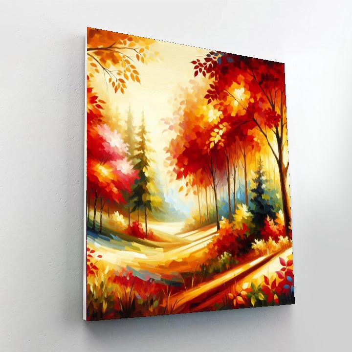 Radiant Autumn Colors Painting Number Kit