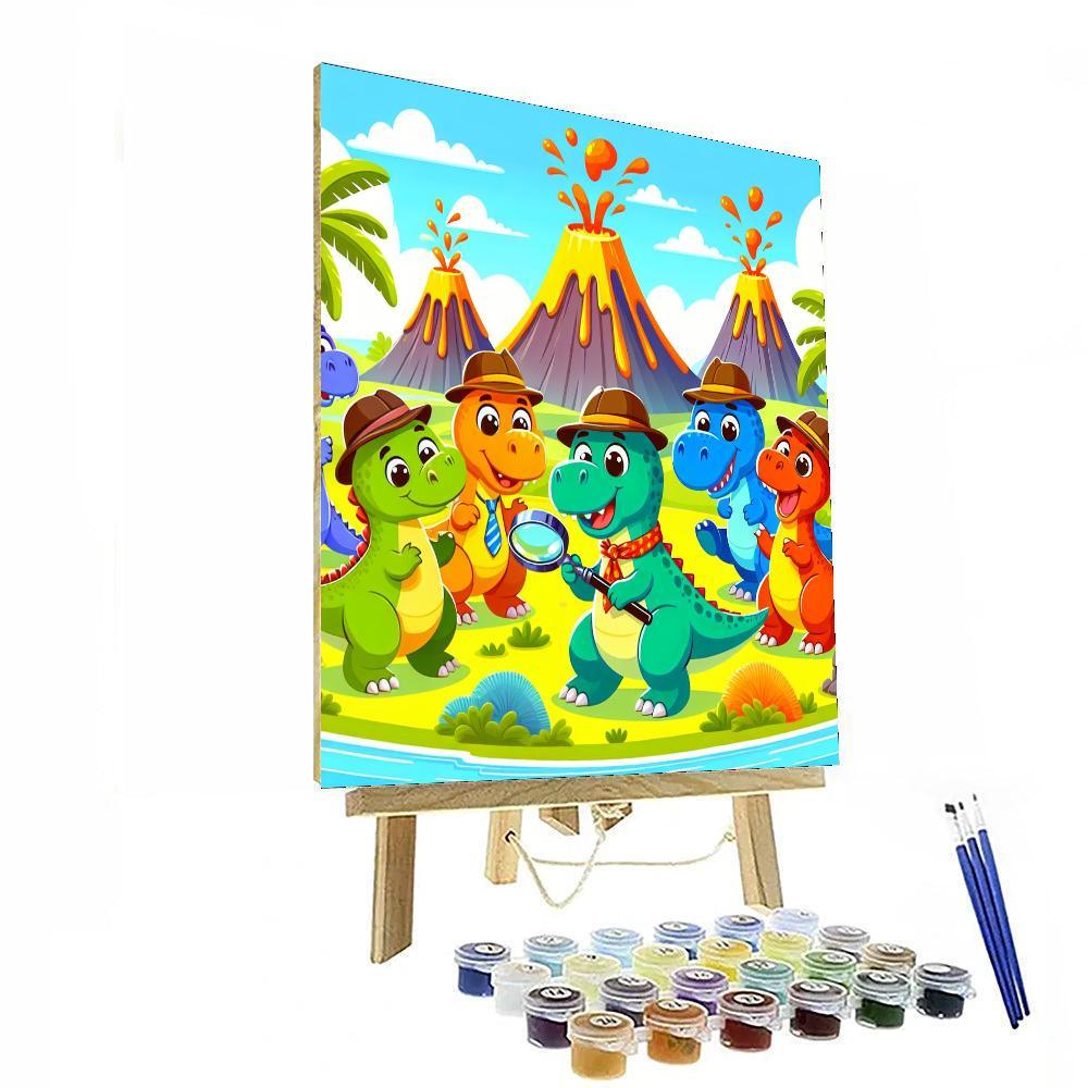 Daring Dinosaur Detectives Paint By Color