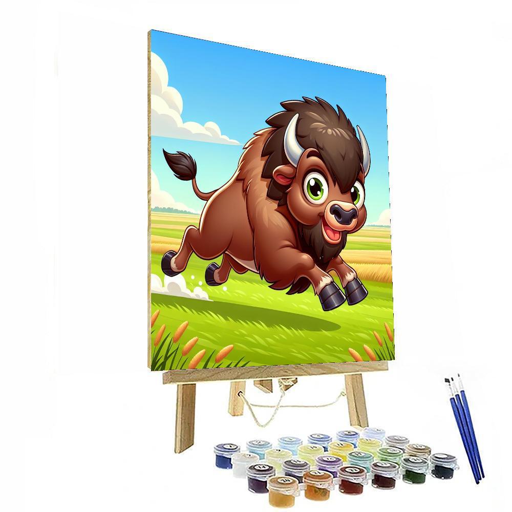 Bounding Bison Numbered Painting Kits