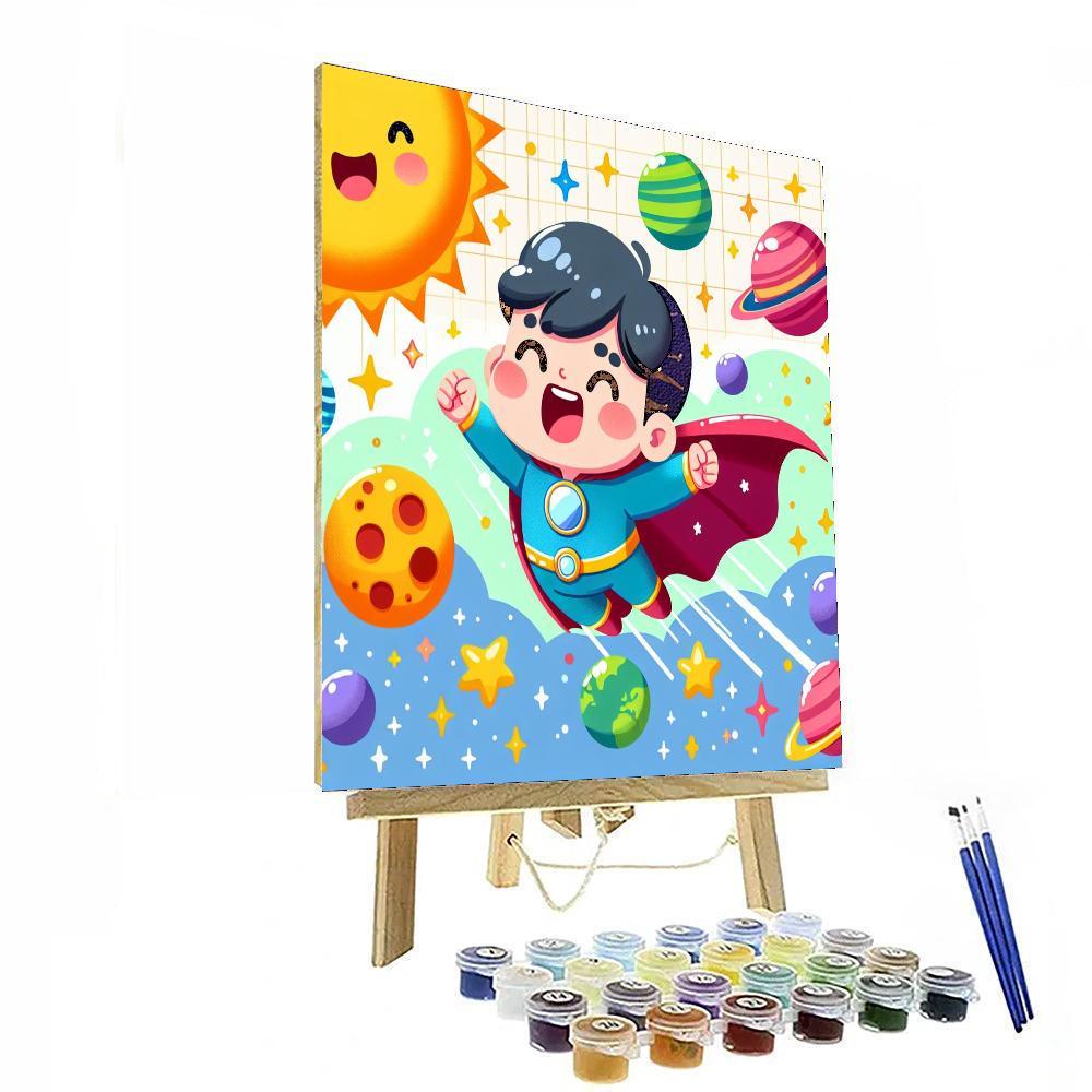 Superhero Space Adventure Paint By Numbers Kits