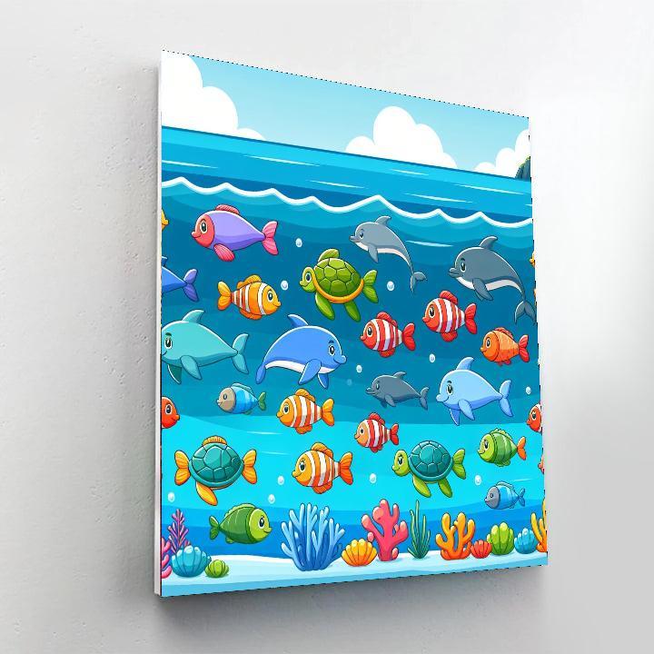 Underwater Discovery Zone Numbered Painting Kits