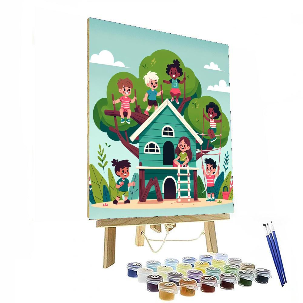 Adventure Treehouse Number Painting
