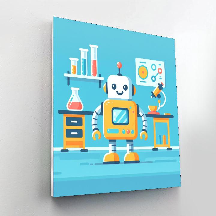 Robotics Lab Project Paint By Numbers Art