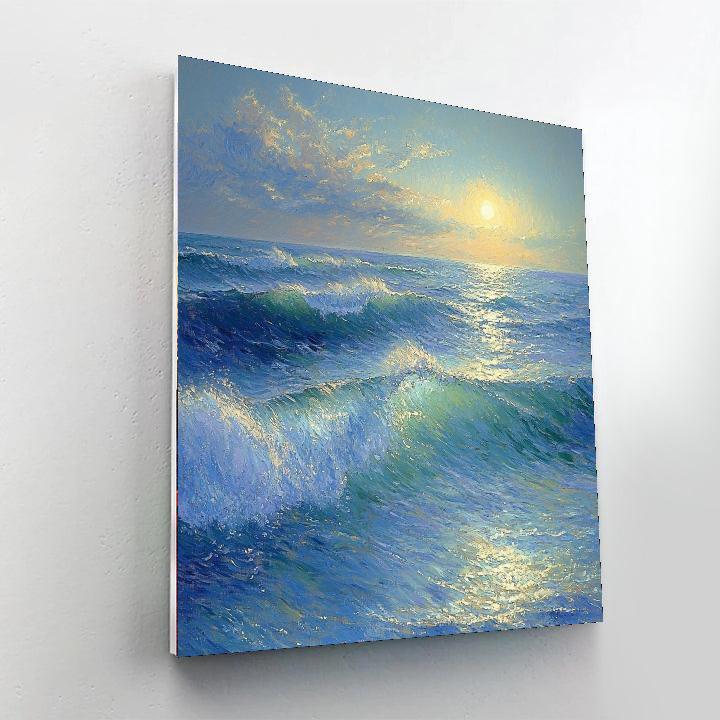 Claude Monet Inspired Infinity Ocean  Painting By Numbers Kit