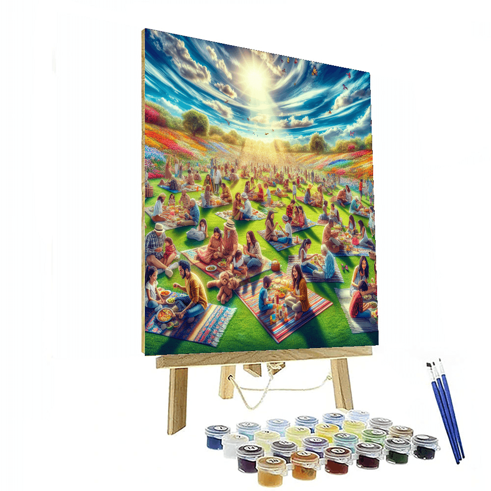 Bright Summer Picnic Number Painting