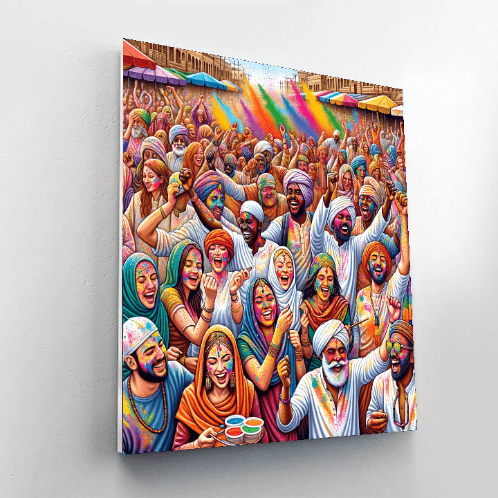 The Holi Festival DIY Paint By Numbers