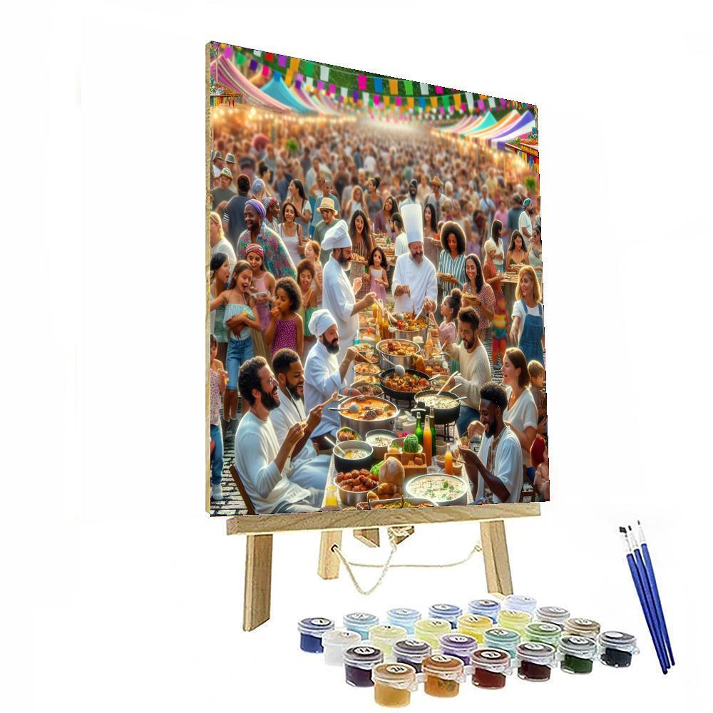 The Big Feastival Painting By Numbers Kit