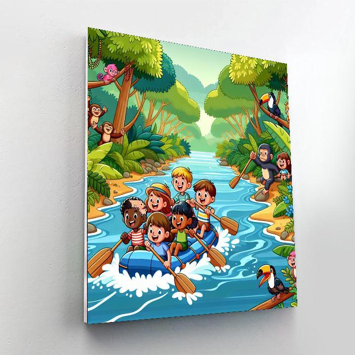 Jungle River Escape Painting By Numbers Kit