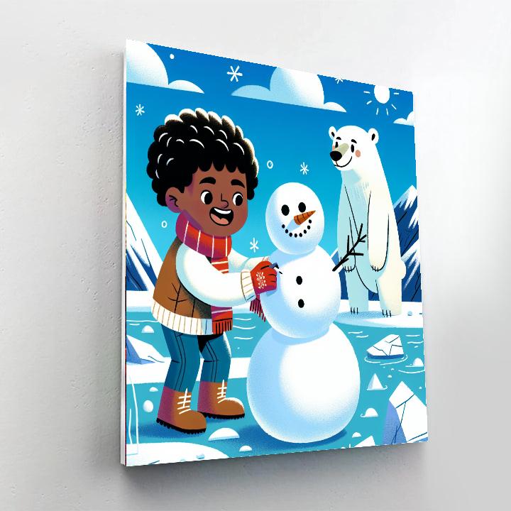 Snowy Adventureland Number Painting