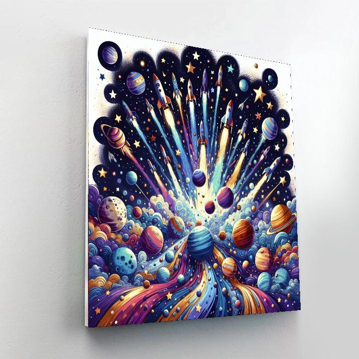 Cosmic Space Journey Paint By Numbers Kits
