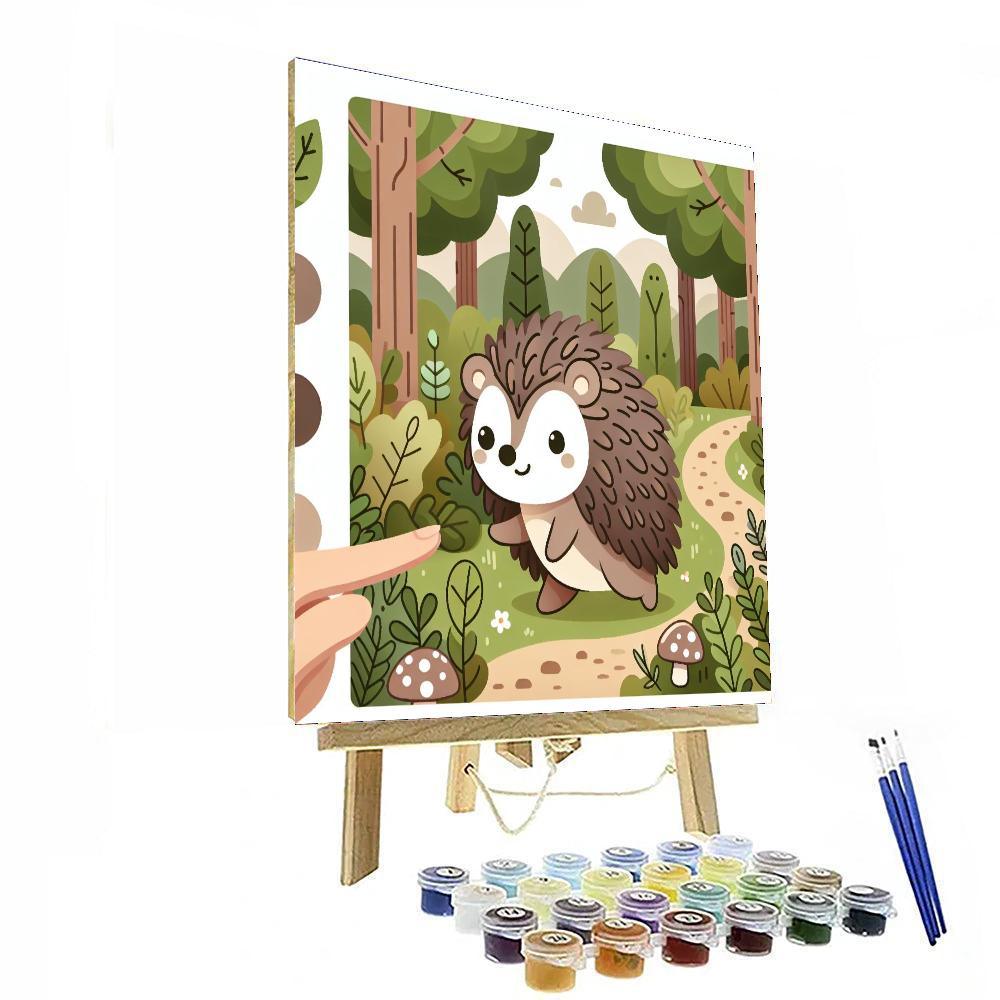 Cute Little Hedgehog Journey Paint By Numbers