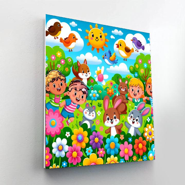 Creative Colorful World Numbered Painting Kits