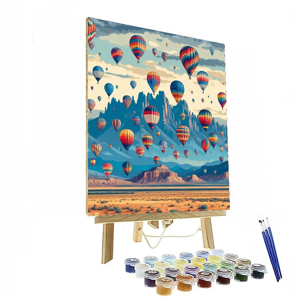 Albuquerque Balloon Festival - New Mexico, Usa Paint By Numbers