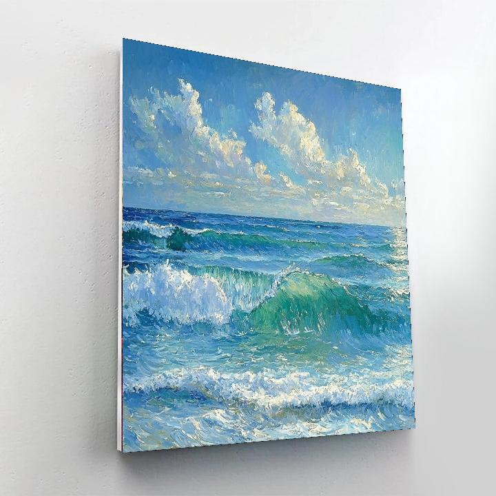 Paul Cézanne Inspired Ocean's Whispers  Paint By Numbers Kits