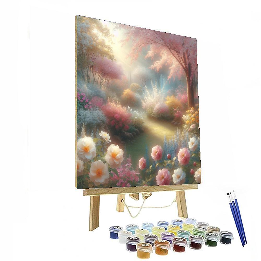 Luminous Garden Sanctuary Painting Number Kit
