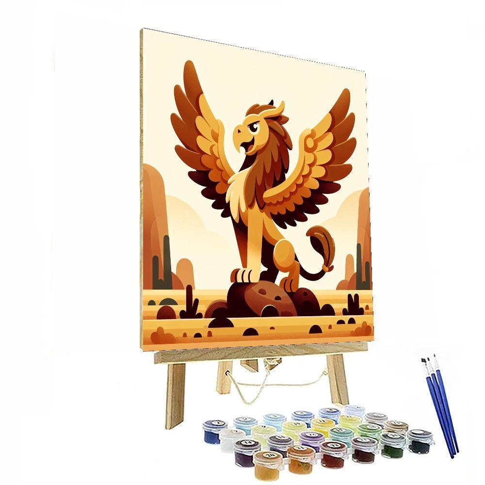 Gallant Gryphon Guard Paint By Color
