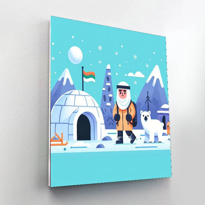 Arctic Exploration Voyage Painting Number Kit