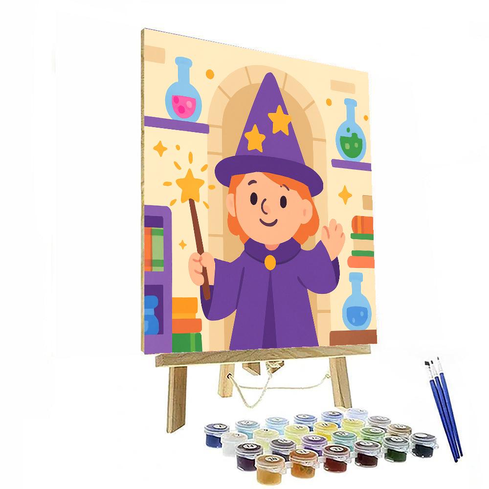 Wizards And Wands Academy Painting By Numbers Kit
