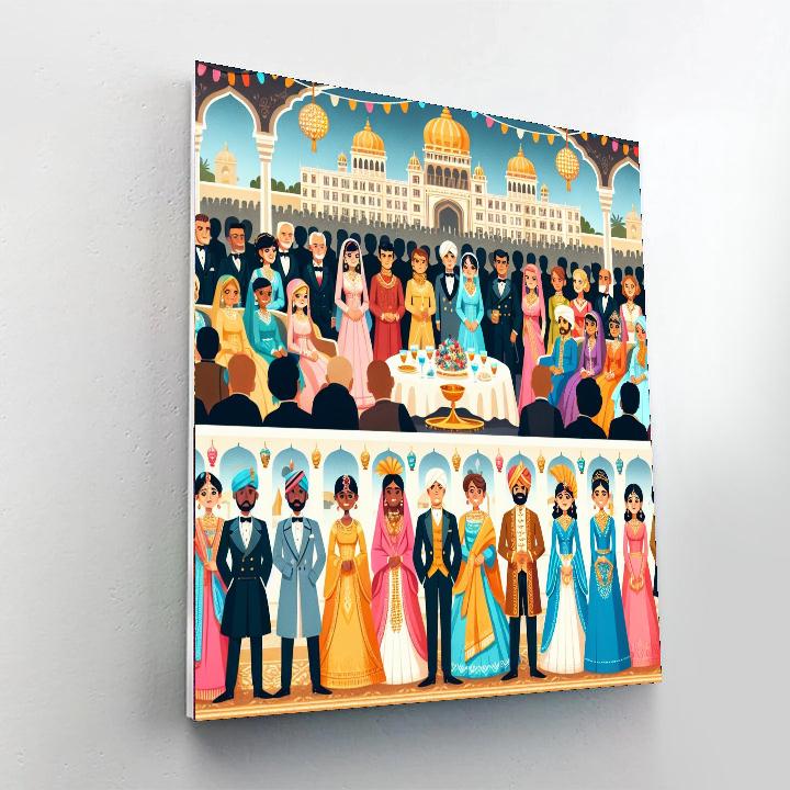 Royal Palace Party Numbered Painting Kits