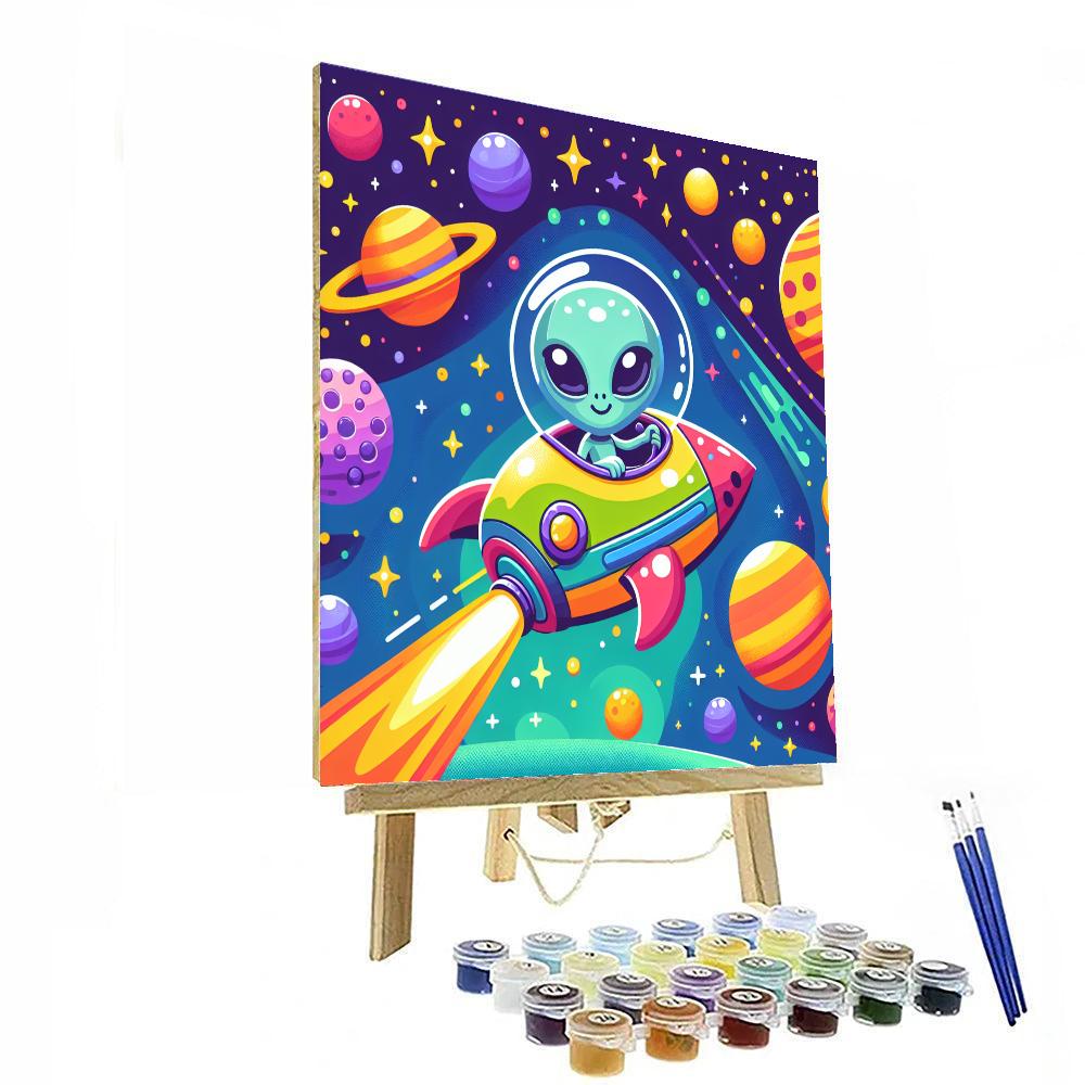 Galactic Adventures Of Zog DIY Paint By Numbers