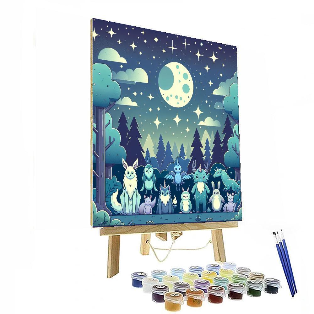 Moonlit Fantasy Paint By Numbers Art