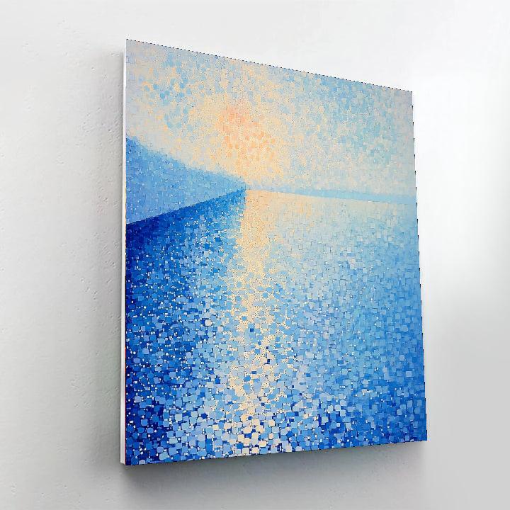 Georges Seurat Inspired Dreamlike Reflection  Paint By Numbers Art