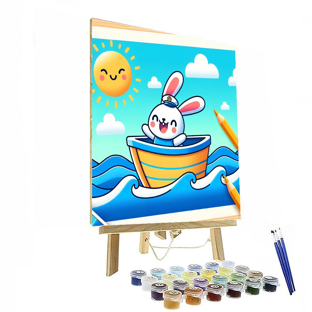 Sailing Bunny Painting By Numbers Kit