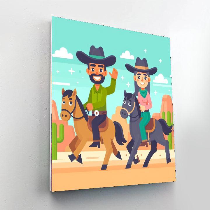 Wild West Adventure Ride Painting By Numbers Kit