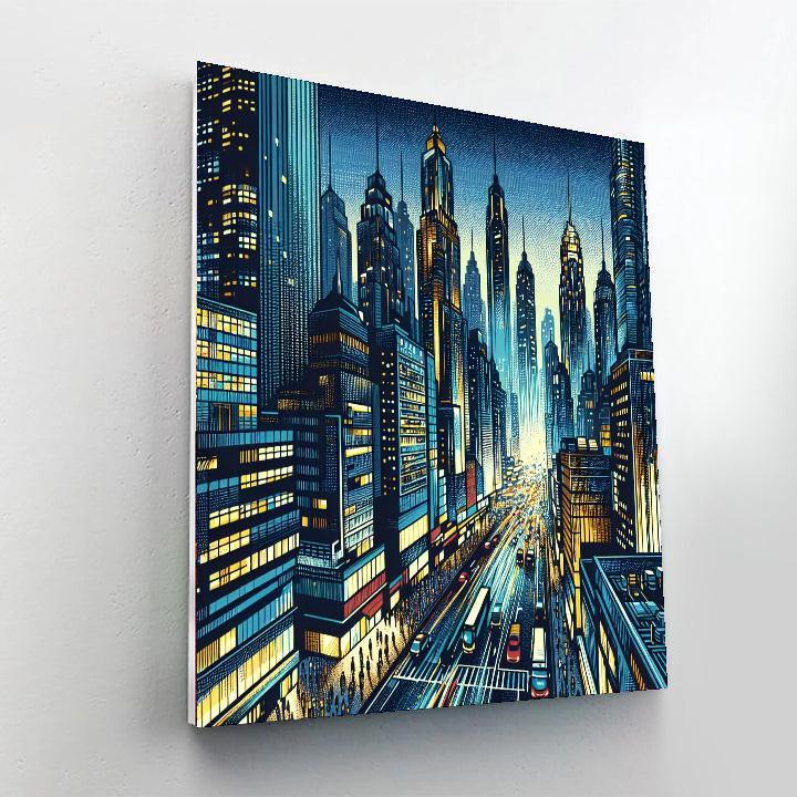 New York's Urban Energy DIY Paint By Numbers