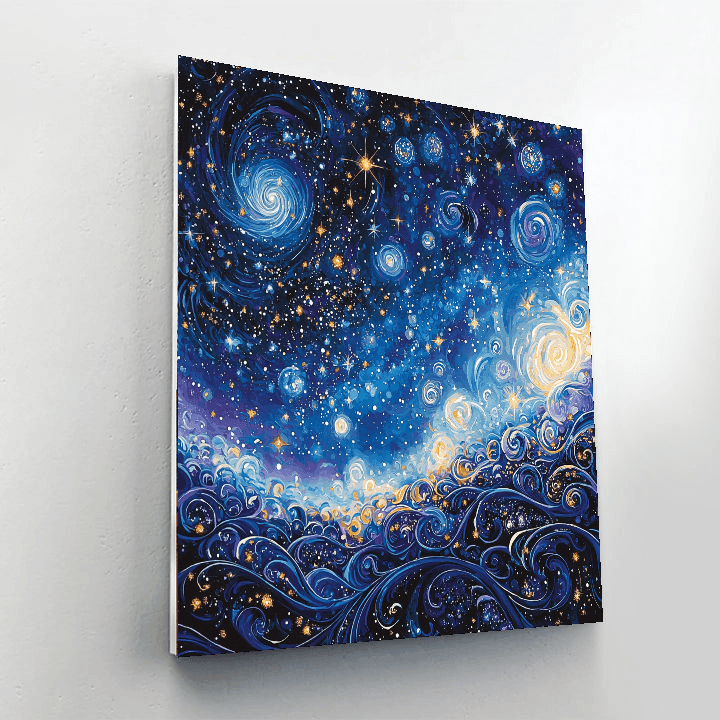 Gustav Klimt Inspired Celestial Patterns Paint By Numbers Kits