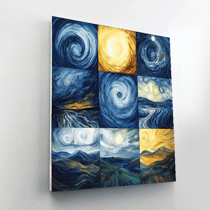 Edvard Munch Inspired Weather Dance  Paint By Numbers
