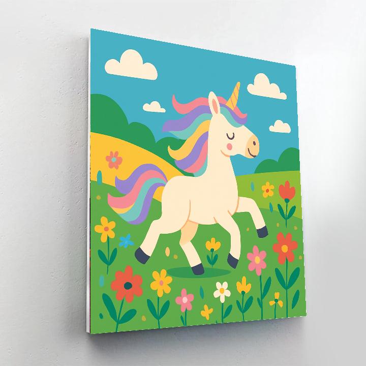 Gallant Unicorn Paint By Color