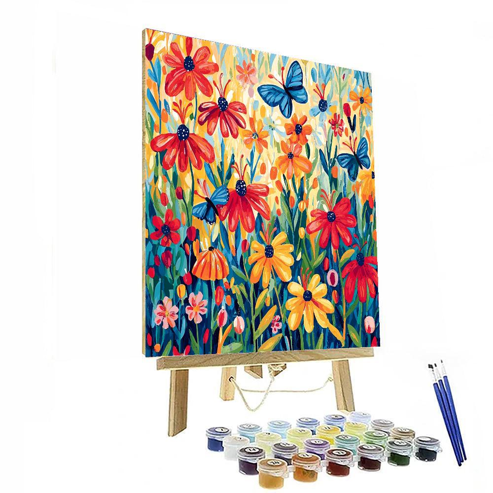 Henri Matisse Inspired Enchanted Garden With Butterflies  Paint By Numbers Kits