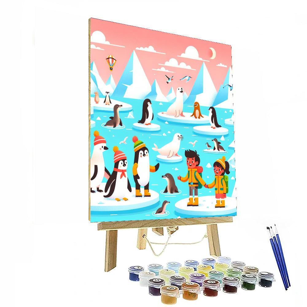 Friendly Polar Expedition Numbered Painting Kits