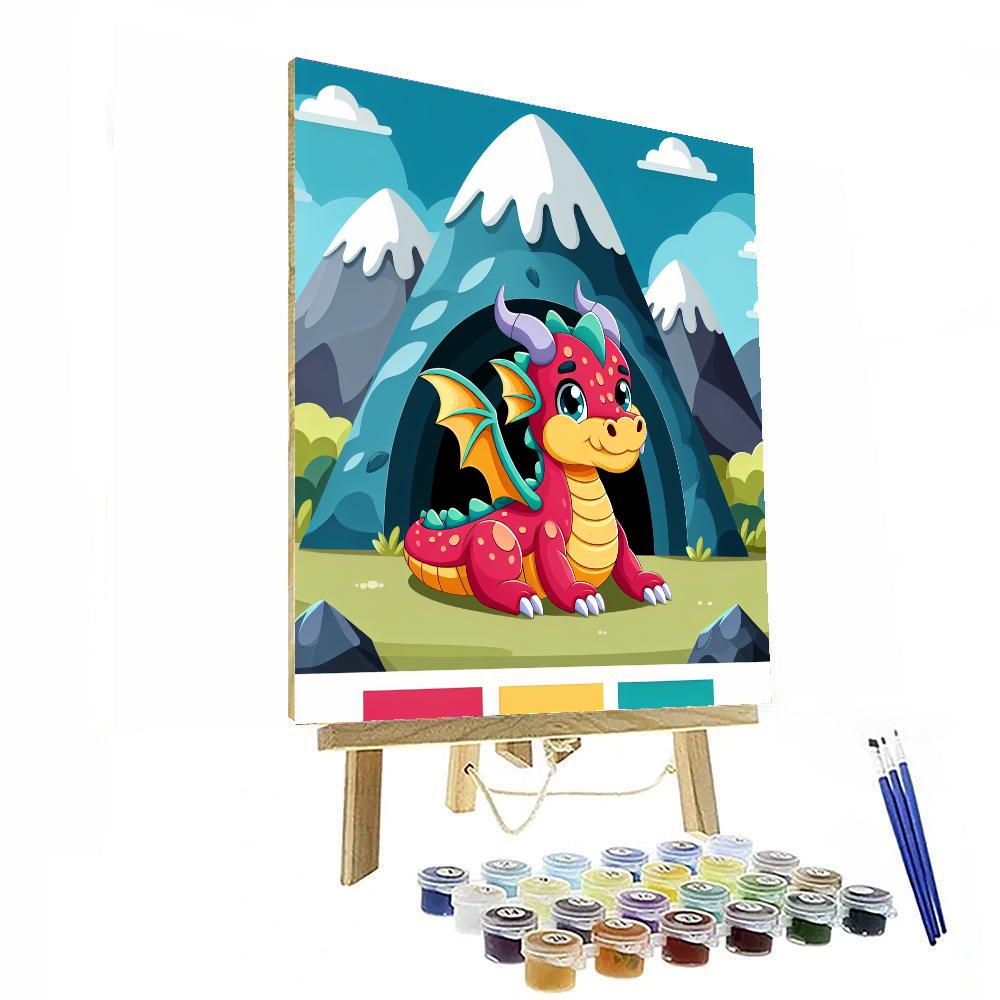 The Happy Dragon DIY Paint By Numbers